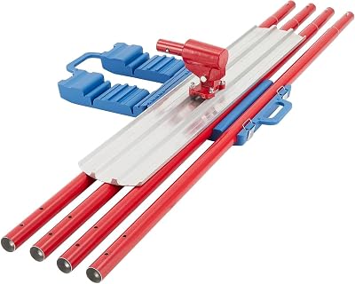 Bull Float Magnesium Concrete Float 36 x 8, Concrete Kit Bull Float, Round End Concrete Float Tool Cement Tool, with 4 Float Handle Bracket Concrete Tools Finishing