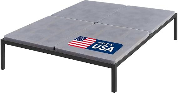 Treaton, 1.5 Split Wood Bunkie Board Full(Fold) Size, Bunkieboard for Bed Support - Fully Assembled, Low Profile Support, Slats Design for Ventilation, Box Spring Alternative