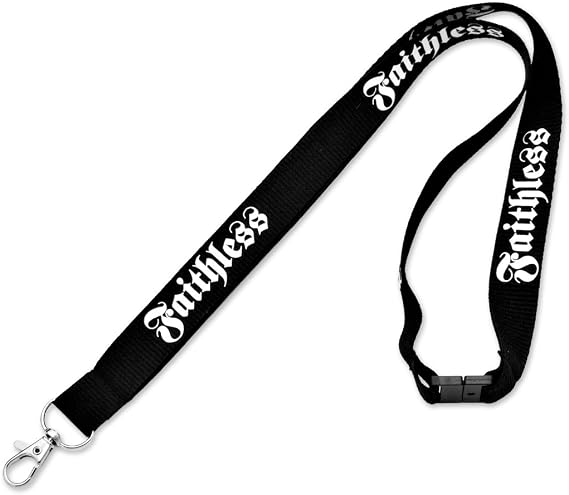 Faithless Lanyard - [Black][18" Long]
