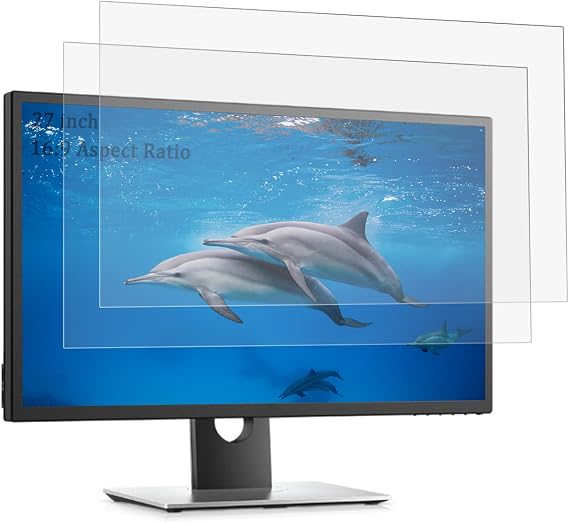 YINOVEEN 2 Pack 27 Inch Matte Anti Glare Screen Protector for Diagonal 27 Inch Desktop with 16:9 Widescreen Monitor, Standard/Curved Monitor &Touchscreen,Eye Protection & Anti Scratch Filter