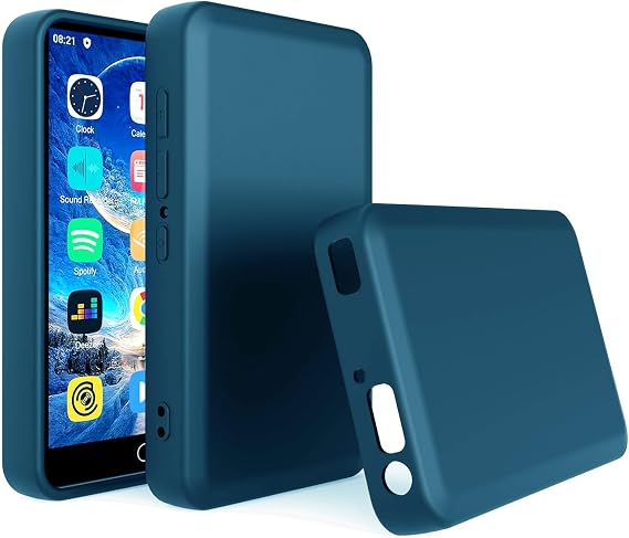for ZAQE M505 Pro MP3 Player Case with Cleaning Cloth Navy Blue
