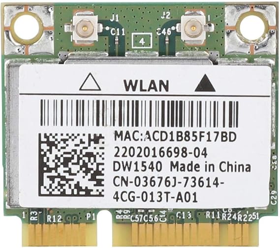 DW1540 802.11 a/b/g/n Half Height Mini PCI Express Card 3676J BCM943228HM4L