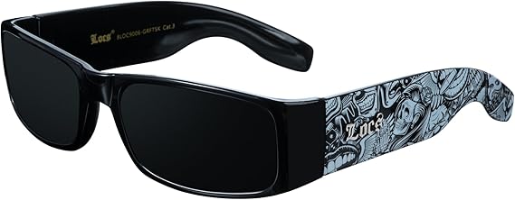 Locs Mens Hardcore Gangster Sunglasses Bandana Print