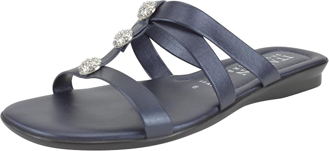 ITALIAN Shoemakers Marliya Sandal Low 1" Wedge Comfortable Sandal for Women