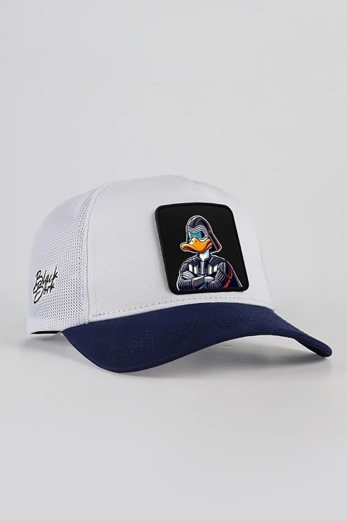 Navy Blue-White Trucker Hat with Duckside Logo