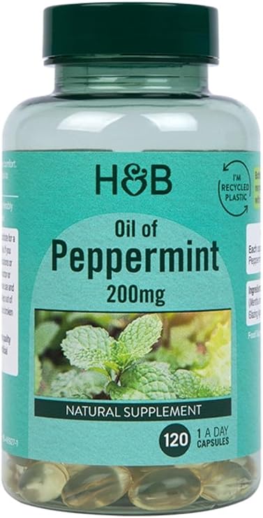Holland and Barrett Oil of Peppermint 60 Capsules