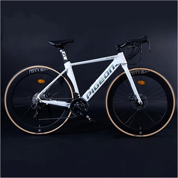 2026 Piston Bike Fixed Gear Bicycle 700c*28c Ultra Lightweight Road Bike Front Disc Brakes Aluminum Alloy High Carbon Steel Front Fork Drop Handle Mountain Bike Outdoor Bicycle Men Women Adult