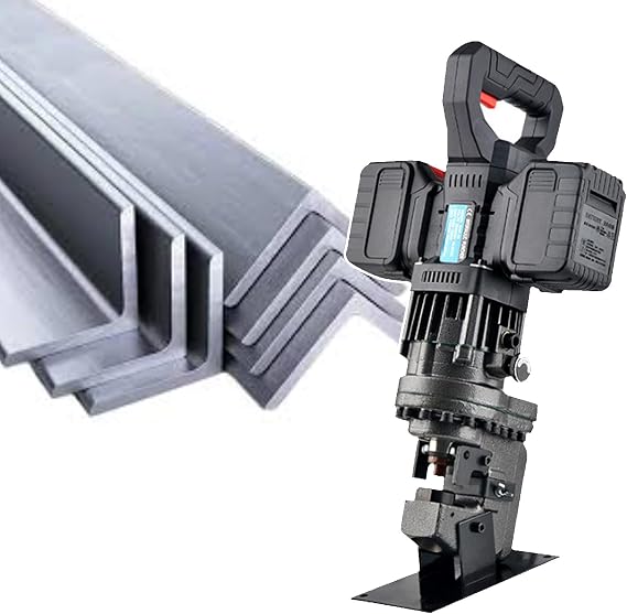 Handheld Electric Punching Machine, Electric Hydraulic Angle Steel Punching Machine, 2 X 2000 Mah Convenient Outdoor Work Without Plugging In