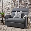 Christopher Knight Home Halima Fabric 2-Seater Recliner, Charcoal