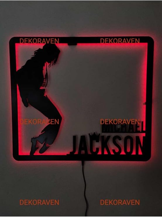 Michael Jackson Led Işıklı Tablo Dekoratif Aydınlatma