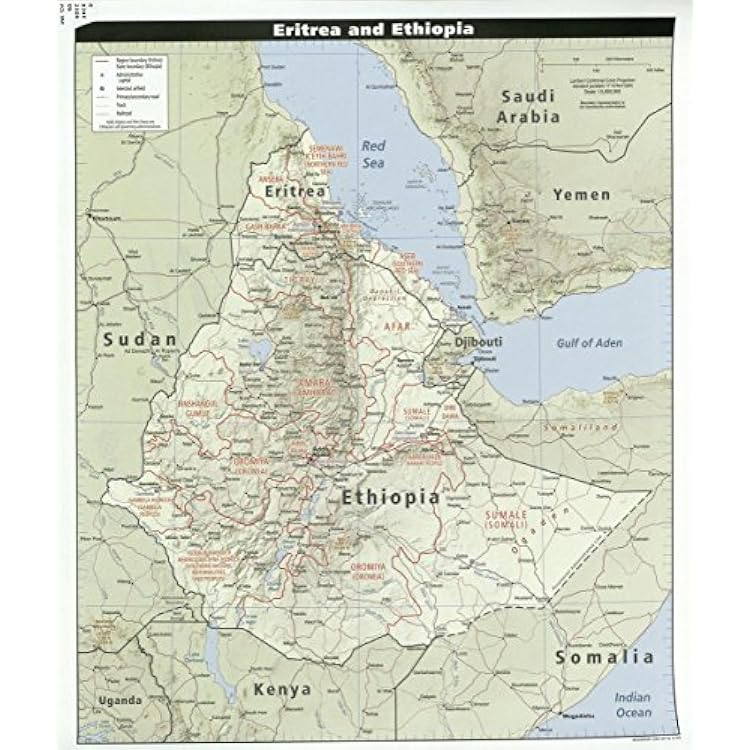 Gifts Delight Laminated 24x28 Poster: Economic Map - Ethiopia Introduction