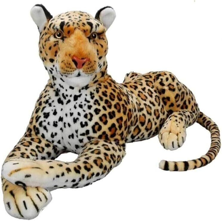 Leopar Peluş Oyuncak, 60 cm, Kahverengi, Unisex