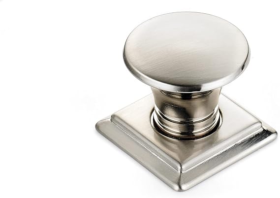 Richelieu | Vaudreuil 1 1/8-inch (29 mm) Brushed Nickel Round Cabinet Knob