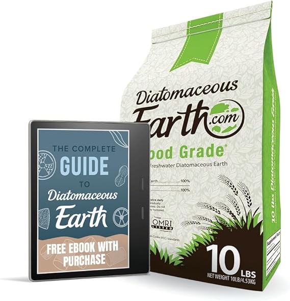 DiatomaceousEarth Food Grade Diatomaceous Earth 10lb | 100% Organic, All-Natural Powder | Safe for Humans & Pets | OMRI Listed for Organic Use