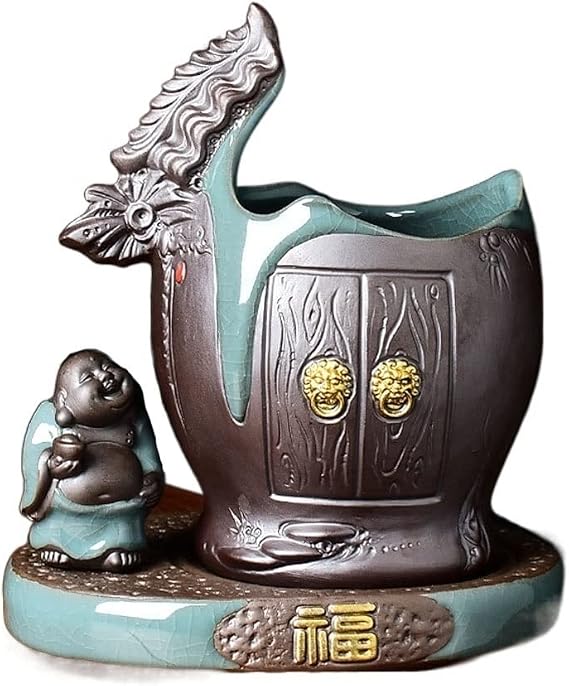Indoor Flower Pots Living Room Desktop Flower Pot Ceramic Flower Pot Bonsai Flower Pot Landscaping Pot Indoor Flower Pot Flower Pots for Indoor Plants(B)