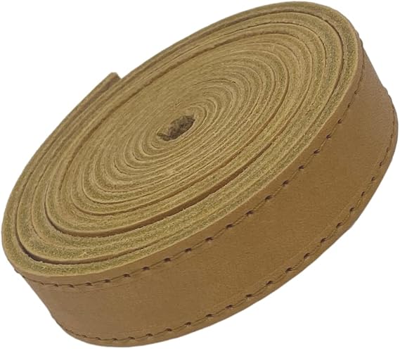 TOFL Tan Leather Strap With Matching Stitching 72" long 1/2 Wide 18 Thick