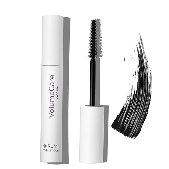 Rumi Cosmetiques VolumeCare+ Mascara for Older Women, Natural Black