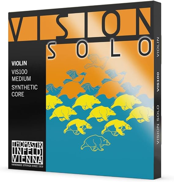 Thomastik-Infeld - Vision Solo - VIS100 4 String Set (D Aluminium) - 4/4 - Aluminium Wound - Tension 23kp/50.6lbs