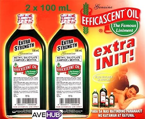 Efficascent Oil Extra Strength 100mL Counterirritant (2 Bottles x 100mL) by Efficascent Oil, Pack of 6