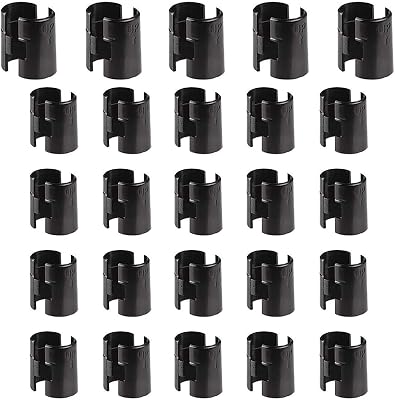 Wire Shelf Clips for 34 Post, 25 Pairs 50 Pieces Wire Shelving Shelf Lock Clips, Shelving Sleeves Replacements