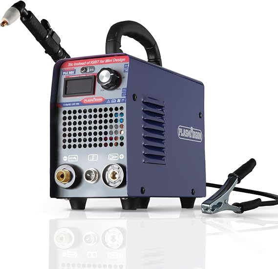Plasma Cutter Machine CUT50 50Amp PLC50 Dual Voltage110V / 220V, IGBT DC Inverter Portable Air Plasma Cutting Machine 1/2 Inch Clean Cut with Digital Display Fit Precise Metal Cuts
