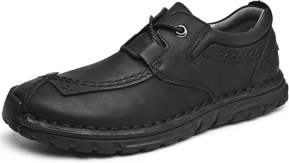 Men's Leather Casual Shoes Fashion Sneakers Driving Loafers Walking Shoes for Men