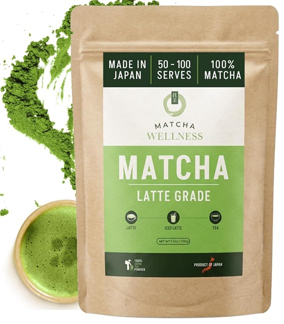 Matcha Wellness Japanese Matcha Green Tea Powder 100g/3.5oz