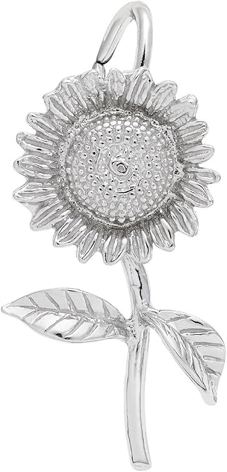 Sunflower Charm, Charms for Bracelets and Necklaces