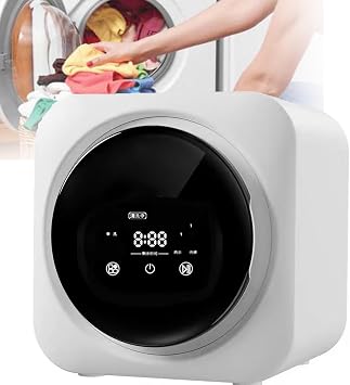 Wall-Mounted Washing Machine,3.5l Mini Washing Machine, Stainless Steel Drum, Led Touch Panel, Multiple Washing Modes, Intelligent Anti-Fall For Small Clothes, Underwear, And Socks