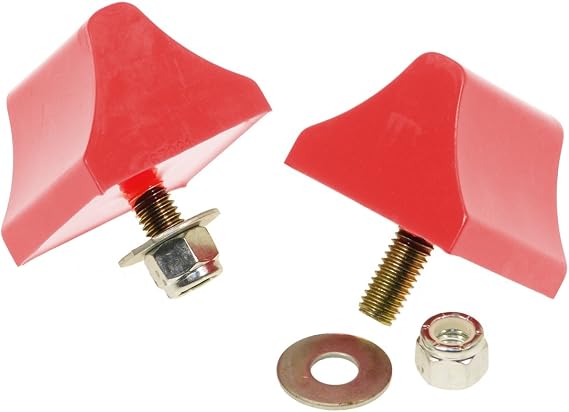 Prothane (19-1303) Universal Bump Stop 1-3/8 X 2 X 2-1/4 Wedge - Red