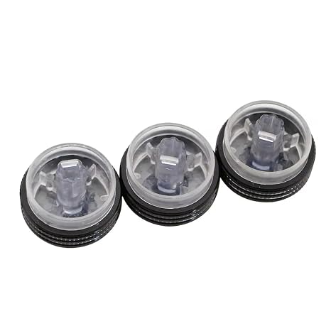 3 PCS Refit AC Knob Car Air Conditioning Heat Control Switch Knob for Ford Focus 2 MK2 3 MK3 Mondeo(Black)