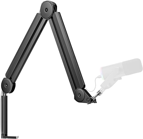 InnoGear Mic Arm Microphone Boom Arm Cable Management for Blue Yeti, Black
