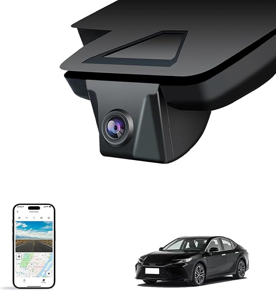 OEM Style Front Dash Cam for Toyota Camry 2025 2026 | Front 4K, 64GB Card, Hidden Design, Plug&Play, Easy Install, Loop Recording, G-Sensor, Free App