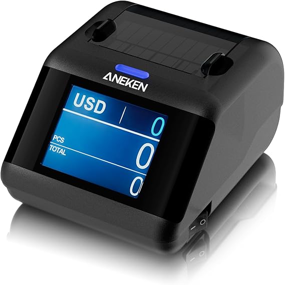 Aneken P30 Receipt Trinter for Al-931/Al-N60 Money Counters, Rj-11 Plug Connectivity, Compact Size, 9600 Baud Rate Thermal Printing