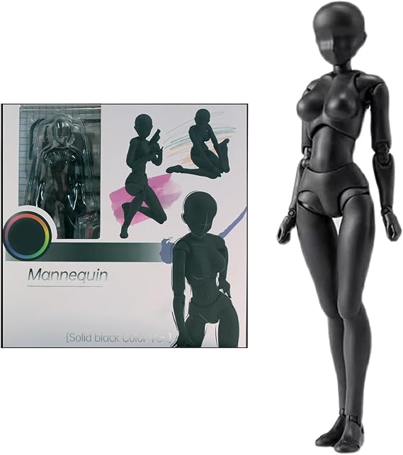 Figure Drawing|Drawing Mannequin Simulated Posable Manikin PVC DIY Articulated Figure Model Model for Sketching Painting Artists, Female