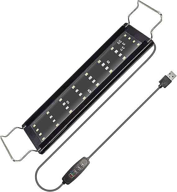 Fish Tank LED Light Decorative Adjustable 10-Level Brightness Fish Tank | LED Aquarium Light for Plants Lighting for Kids Room, Living Room, Home, Den, Dorm