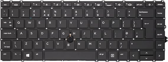 Black Keyboard with Backlight & Pointer for HP EliteBook G7 G8 Series & ZBook Firefly 14 G7 G8