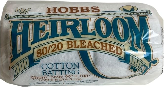 Hobbs Heirloom Bleached 80/20 Batting Package - 90" x 108"