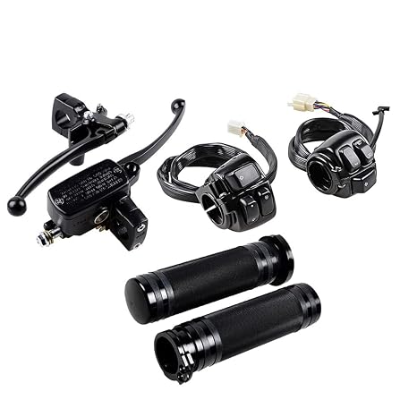 Motorcycle Switch Control + Brake Clutch Levers + Handlebar Grips