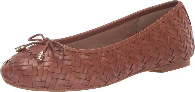 Lauren Ralph Lauren Jayna Leather-Trim Denim Flats