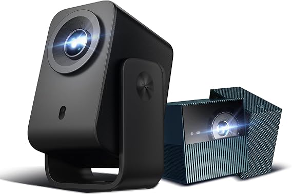 TCL Projecor C1 + TCL Projector Playcube Projector GTV Portbale Projector with Netflix Certified, 750 ISO Lumens, 4K