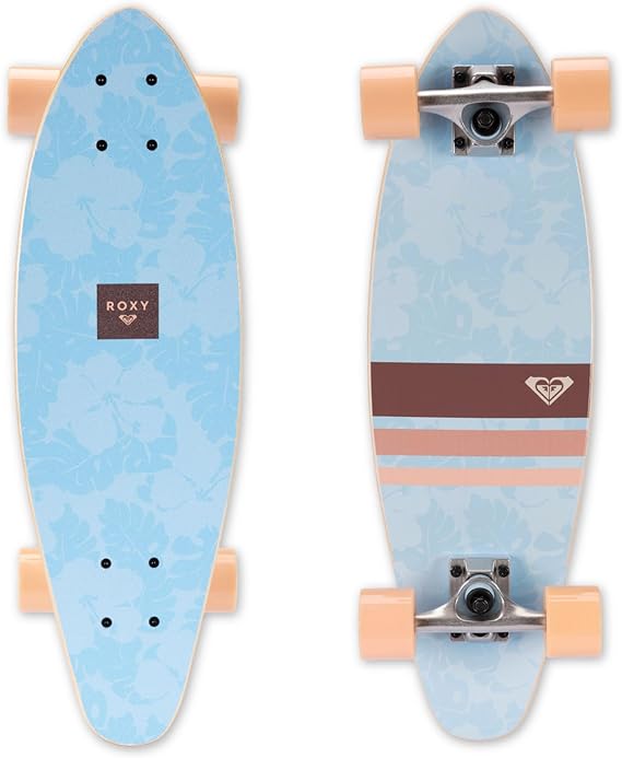 Roxy Mini Pintail Cruiser Skateboard for Girls Kids Skateboard for Ages 6-12, Durable 7-Ply Wood Deck, 60MM Soft Wheels, ABEC 3 Speed Bearings, Ideal for Beginners & Young Riders