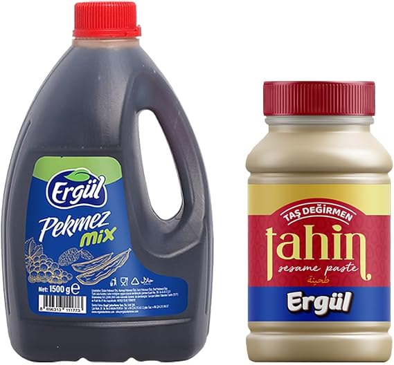Ergül Molasses Mix 1500 g and Taş Değirmen Tahini 550 g Double Set