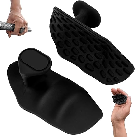 Gym Training Grip - Anti-Slip Rubber Gym Hand Grips - Ideal for Strength Training, Weight Lifting, Dumbbells, Deadlifts - 1 Pair