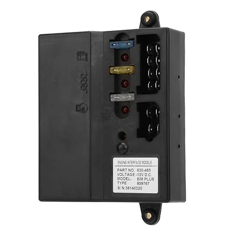 Engine Interface Module, DC 12V Speed Control Board for Starter Motor Solenoid Plug EIM Plus 630-465