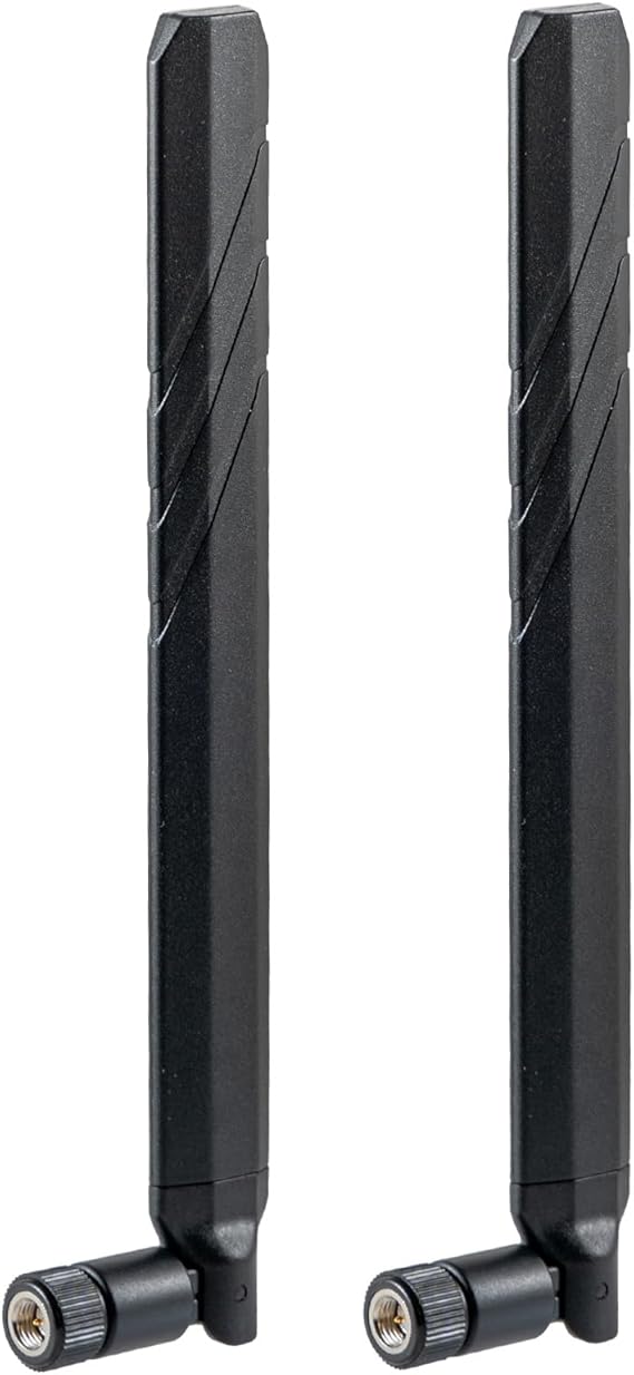 4G LTE 5G CBRS Antenna, 600-6000MHz Wide-Band, 10dBi SMA Male Connector, 2-Pack,Eifagur