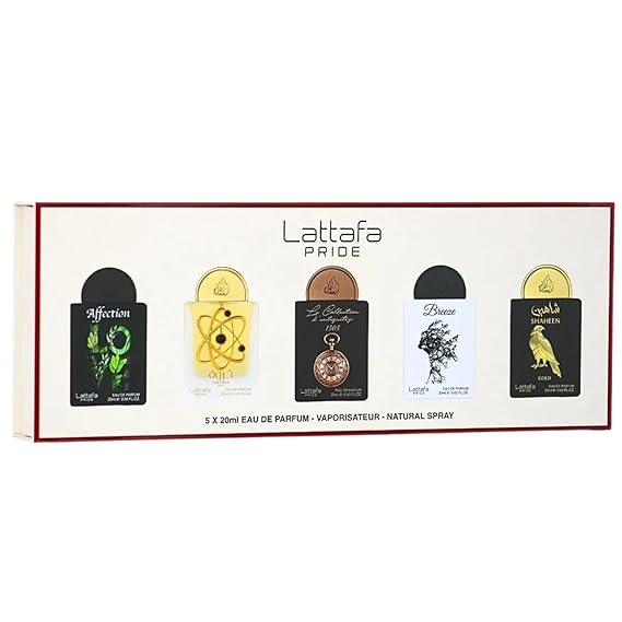 Lattafa Giftset Collection Eau De Parfum | Musk, Amber, Woody, Fruity | Long-Lasting Perfume Fragrance