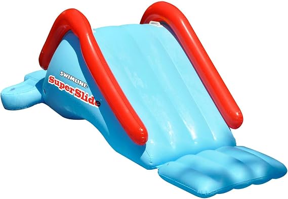 Swimline Super Slide Inflatable Pool Toy, Blue/Red