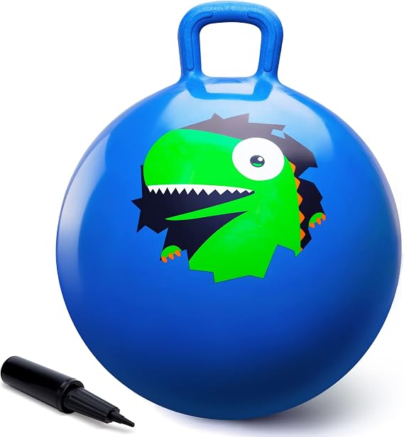 U&C Planet 18in Space Hopper for Kids Age 3 to 8, Outdoor/Indoor Bouncy Toy