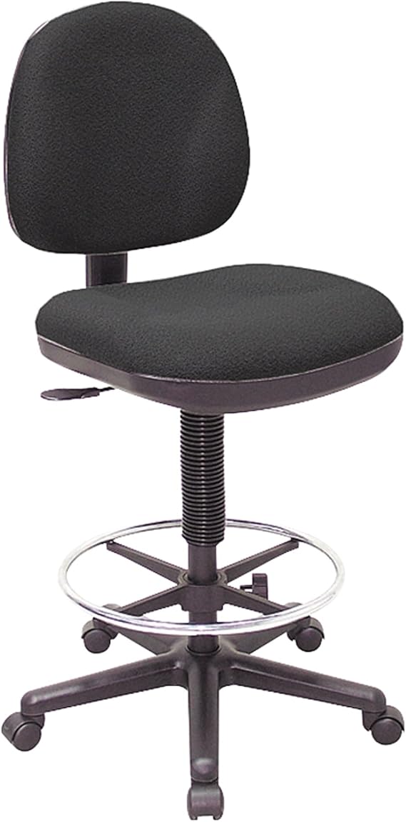 Lorell Pneumatic Adjustable Multi-Task Stool, Black